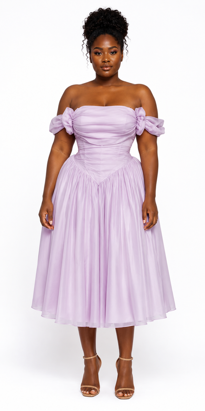 Amaya Dress – Powder Lilac