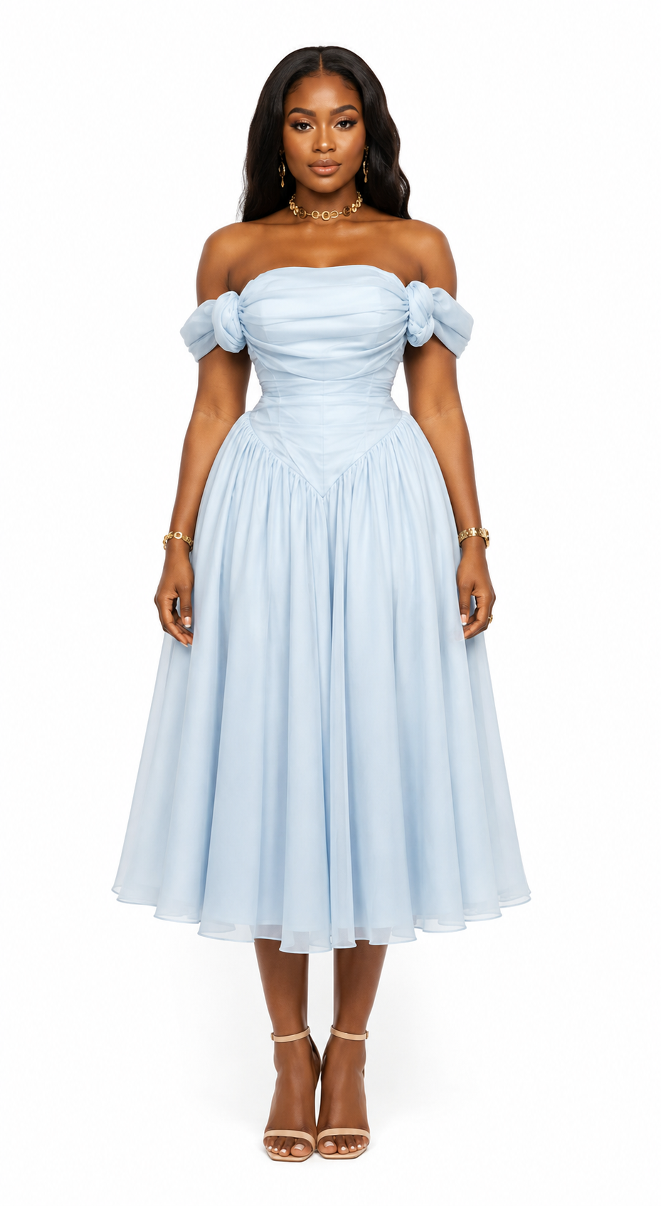 Céleste Dress – Powder Blue