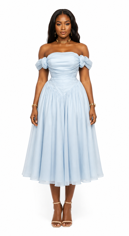 Céleste Dress – Powder Blue