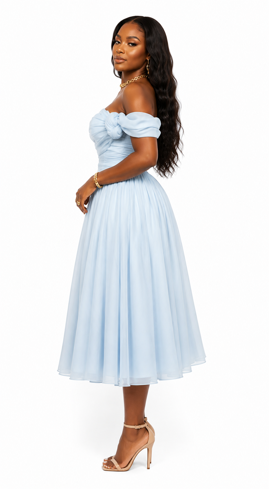 Céleste Dress – Powder Blue