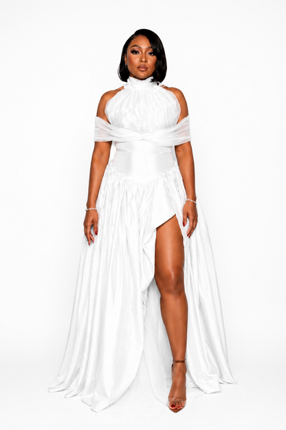 Éléonore Dress – Pearl White