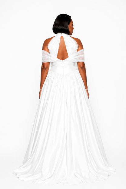 Éléonore Dress – Pearl White