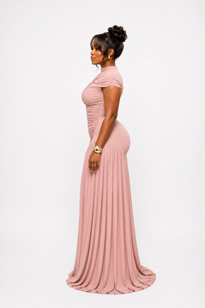 Rosalie Dress – Nude Pink