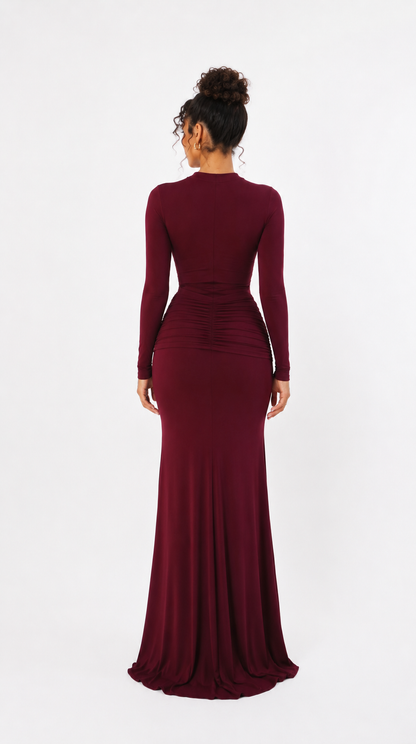 Rubis Dress – Deep Bordeaux