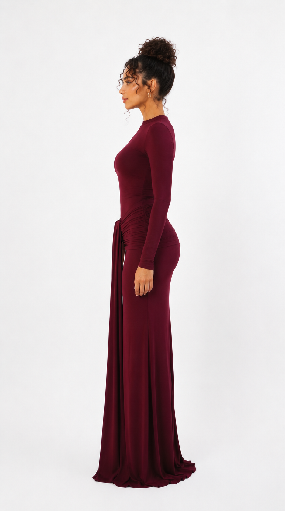 Rubis Dress – Deep Bordeaux