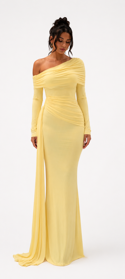 Lumière Dress – Vanilla Yellow
