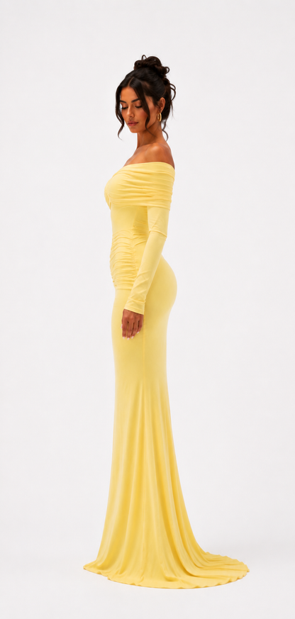 Lumière Dress – Vanilla Yellow